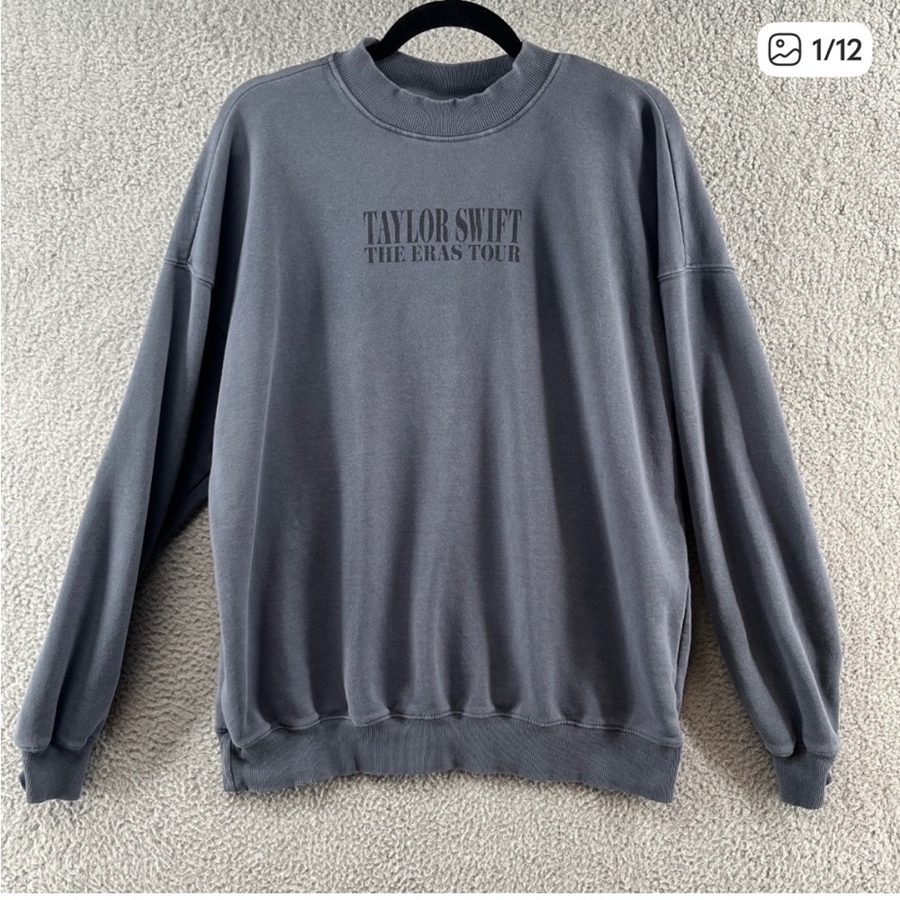 Taylor Swift The Eras Tour Blue Crewneck Sweatshirt, XS